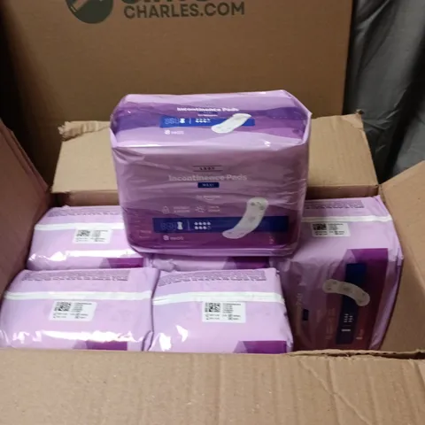 BOX OF 6 PACKS OF LADY INCONTINENCE PADS 8 PADS PER PACK