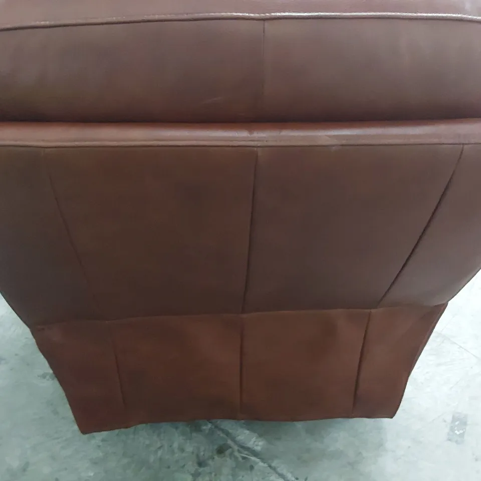 DESIGNER JAMES POWER RECLINING EAST CHAIR BUTTERSCOTCH LEATHER 