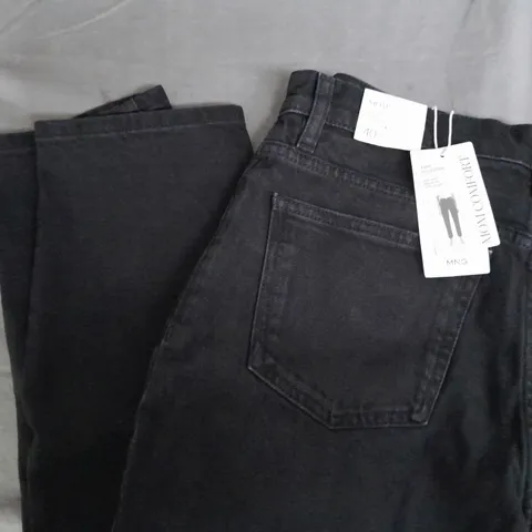 MANGO MOM JEANS HIGH-WAIST REGULAR-FIT ANKLE-LENGTH SIZE 12