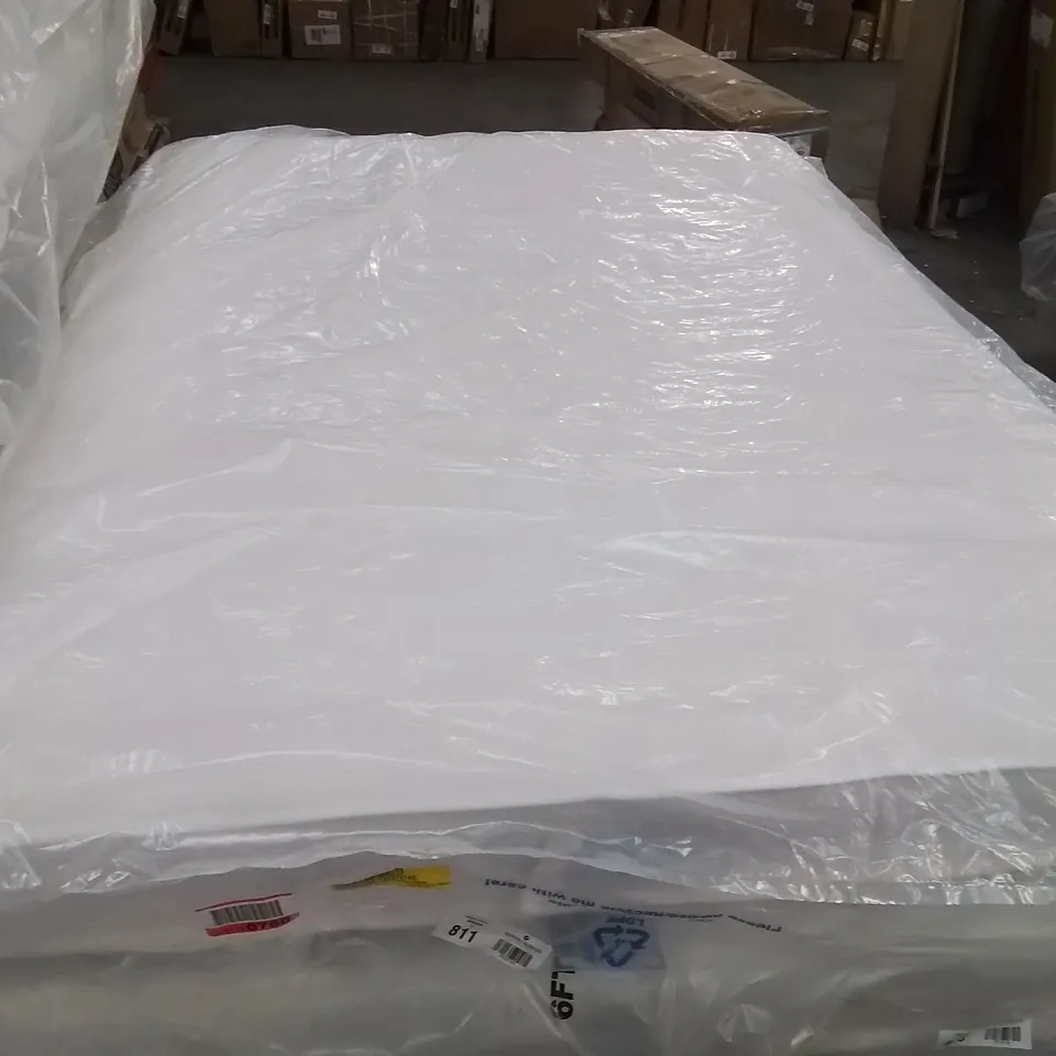 QUALITY BAGGED SERENITY COMFORT COIL SPRING AND ECO-FOAM HYBRID 135cm DOUBLE MATTRESS 