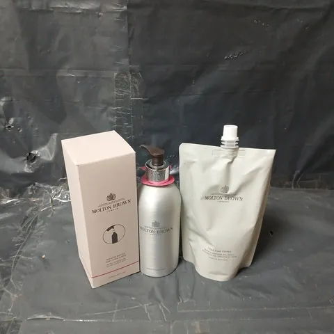 MOLTON BROWN INFINITE BOTTLE 400ML AND REFILL DUO (FIERY PINK PEPPER)