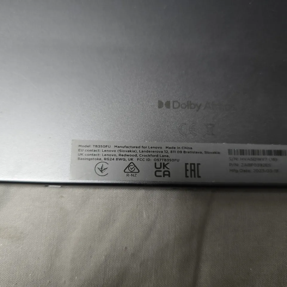 LENOVO TABLET TB350FU