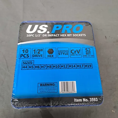 US.PRO 10PC HEX KEY SET