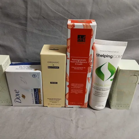 APPROXIMATELY 15 ASSORTED HEALTH & BEAUTY PRODUCTS TO INCLUDE DOVE, NOIR CREAM AND FACIAL SCRUBS 