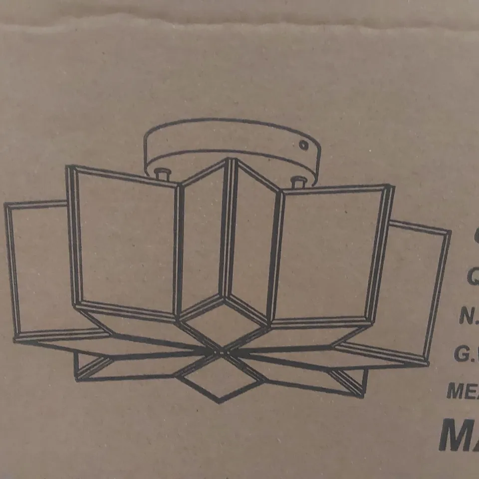 BRAND NEW BOXED GEOMETRIC CEILING LIGHT - BLACK