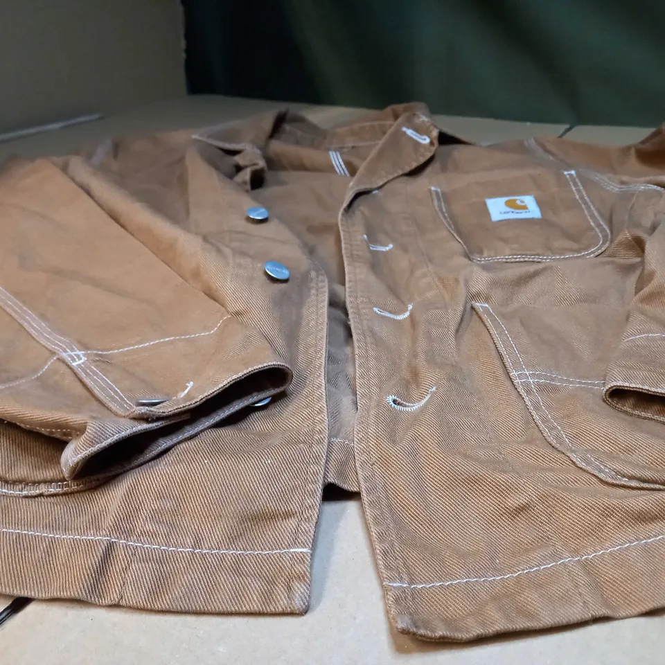 CARHARTT TAN BUTTON THROUGH SHAKET - SMALL