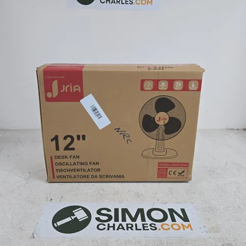 12" DESK COOLING FAN BOXED