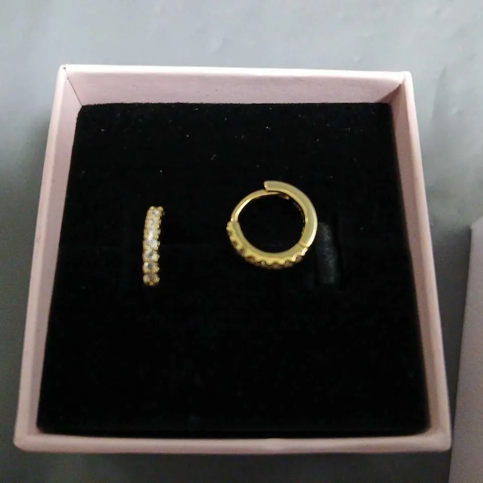 BOXED PAIR OF PANDORA HOOP EARRINGS