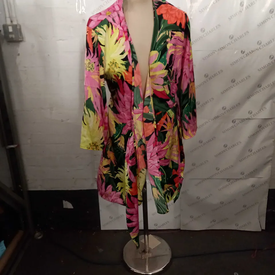 HAWAIIAN STYLE STRAPPED NIGHT GOWN - S