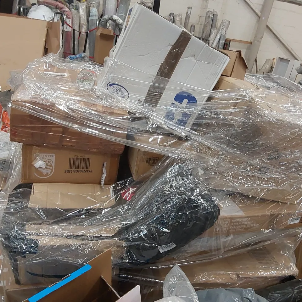 PALLET OF ASSORTED CONSUMER PRODUCTS/FURNITURE PARTS 