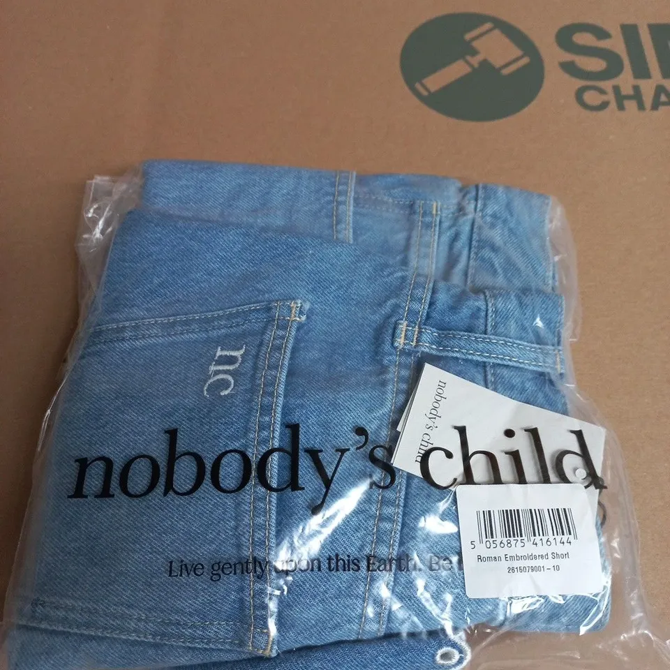 NOBODY'S CHILD DENIM SHORTS – ROMAN EMBROIDERED SHORT (KIDS) SIZE 10