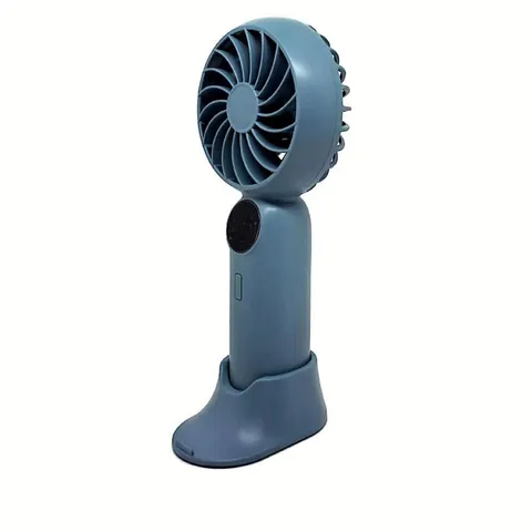 SIMPLI RECHARGEABLE HAND HELD FAN WITH MIST DUSTY BLUE