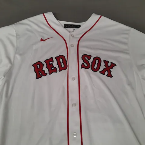 NIKE REPLICA RED SOX JERSEY IN WHITE SIZE 2XL