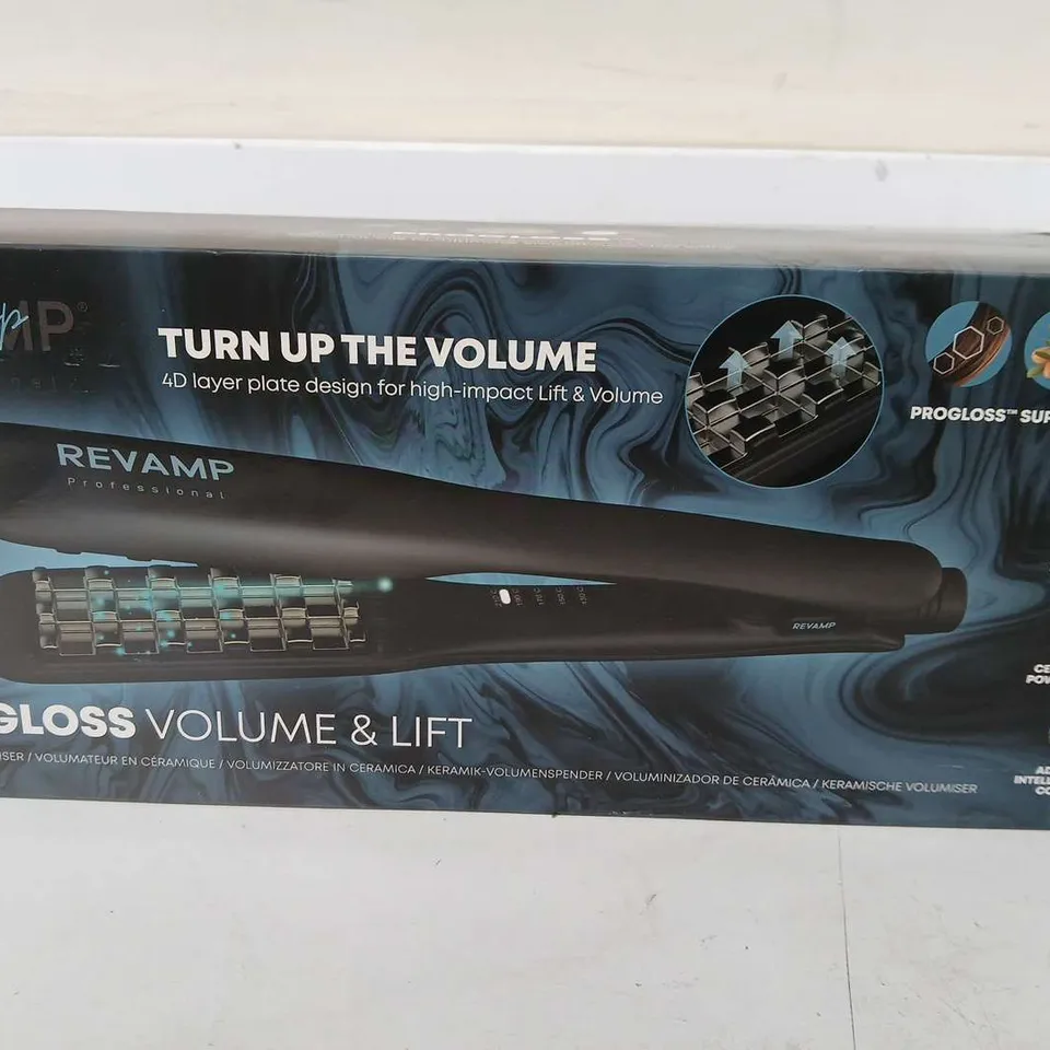 BOXED REVAMP PROGLOSS VOLUME AND LIFT CERAMIC VOLUMISER 