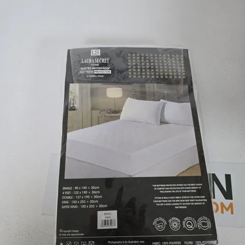 LAURA SECRET HOME QUILTED WATERPROOF MATTRESS PROTECTOR KING SIZE