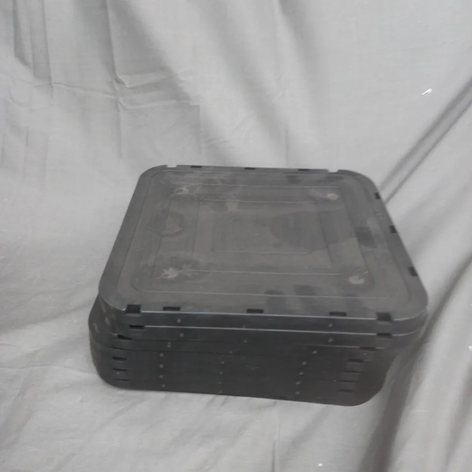 BOXED PLASTIC SHOE RACK IN BLACK