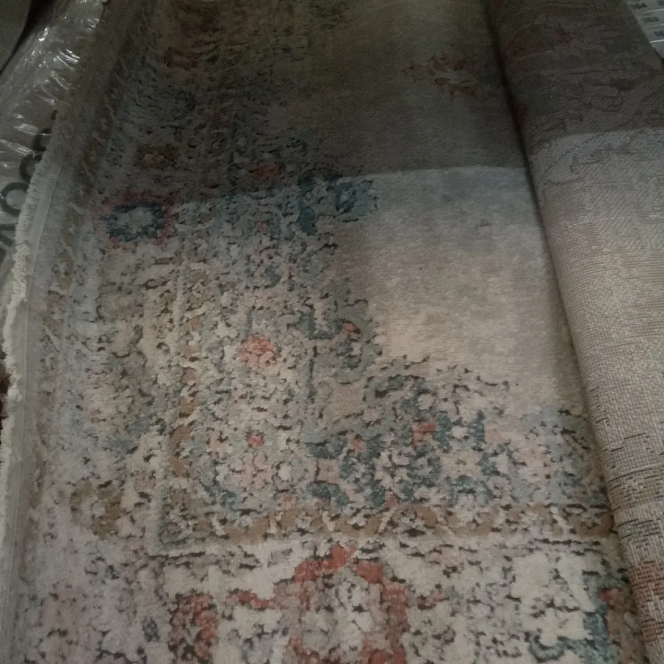 MASSIE HOOKED GREY RUG 160X230CM