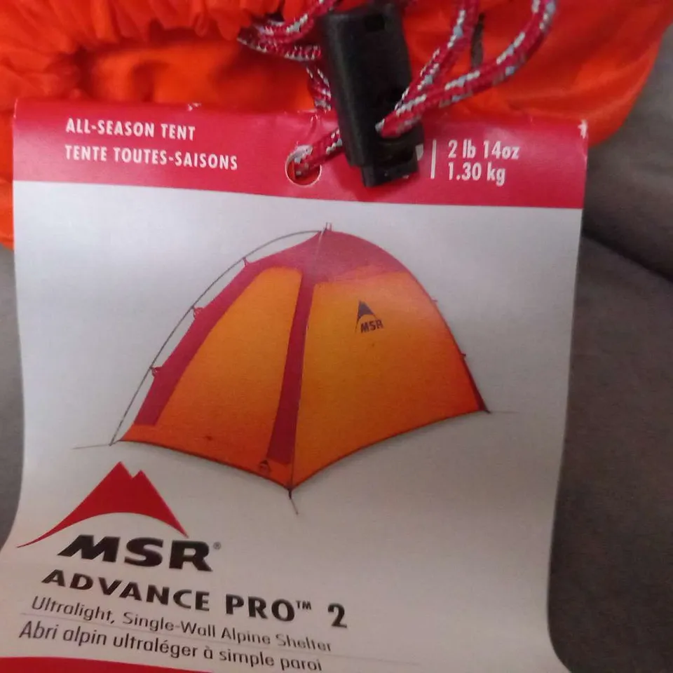 MOUNTAIN SAFETY RESEARCH ADVANCE PRO 2 ULTRALIGHT SINGLE WALL ALPINE SHELTER AND FOOTPRINTS FITS