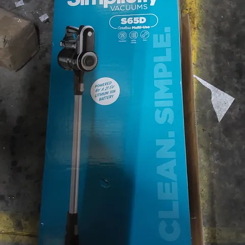 BOXED SIMPLICITY S65 DELUXE CORDLESS STICK VACUUM