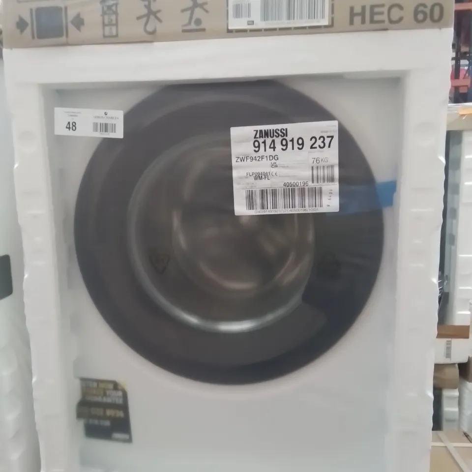 ZANUSSI ZWF942F1DG 9KG WASHING MACHINE WITH 1400 RPM - WHITE - A RATED