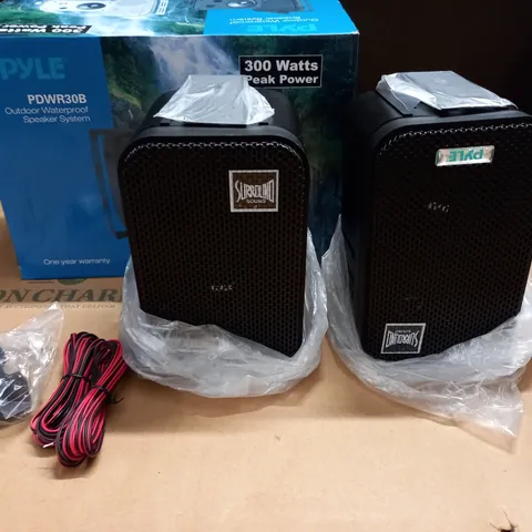 PYLE PDWR30B OUTDOOR WATERPROOF SPEAKER PAIR