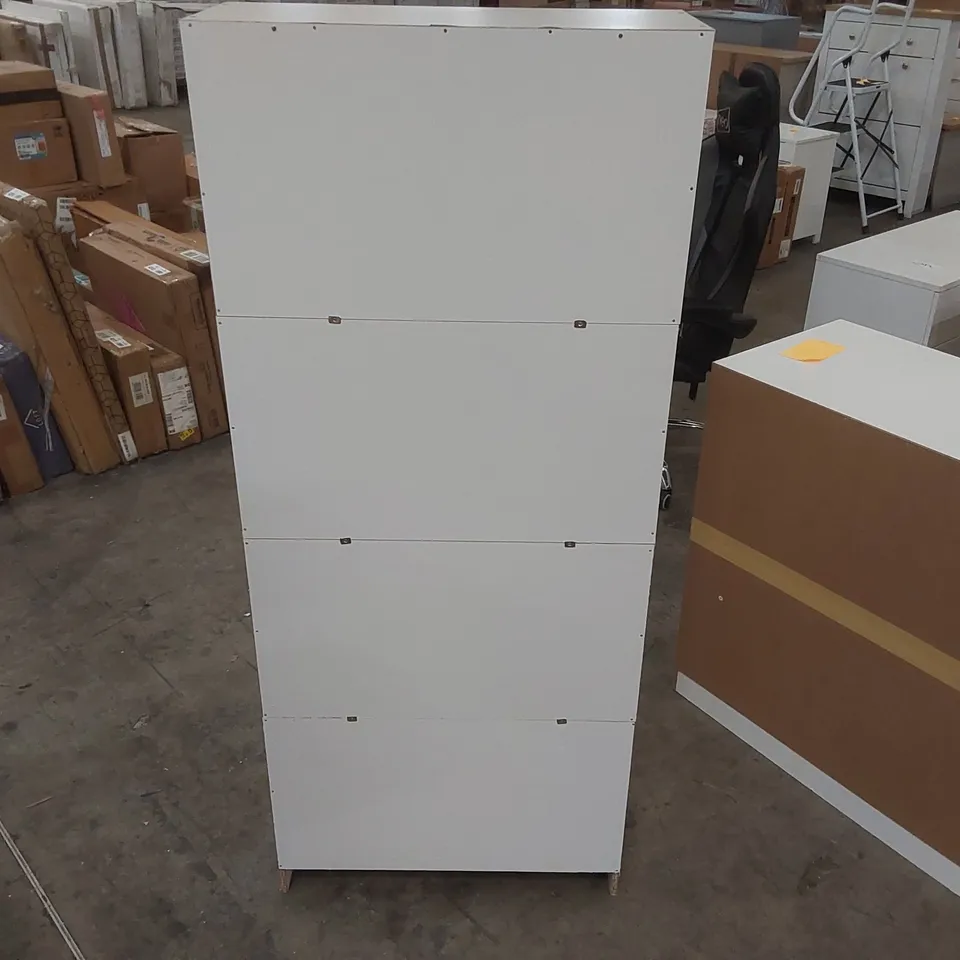 4 TIER WOODEN BOOKSHELF - WHITE