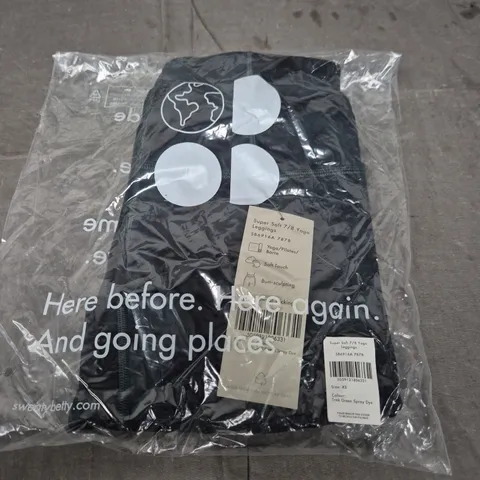 SWEATY BETTY SUPER SOFT 7/8 YOGA LEGGINGS SB6916A 7878 XS TREK GREEN SPRAY DYE