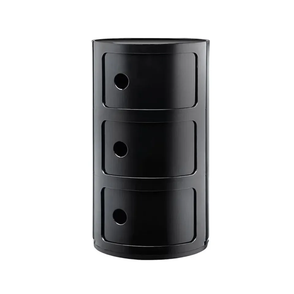 BOXED KIRALEE SIDE TABLE WITH STORAGE - BLACK (1 BOX)