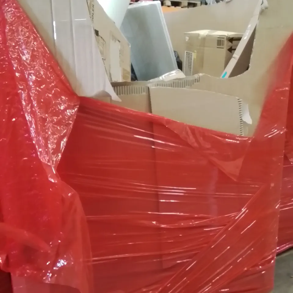 PALLET OF ASSORTED HOUSEHOLD GOODS AND PRODUCTS TO INCLUDE;FAN,UTENSIL DRAW