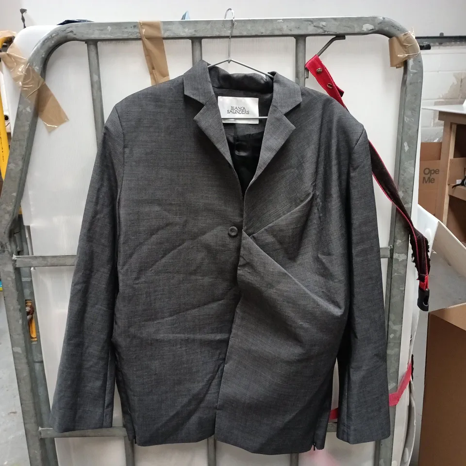 BIANCA SAUNDERS GREY BLAZER – WOMEN'S MEDIUM