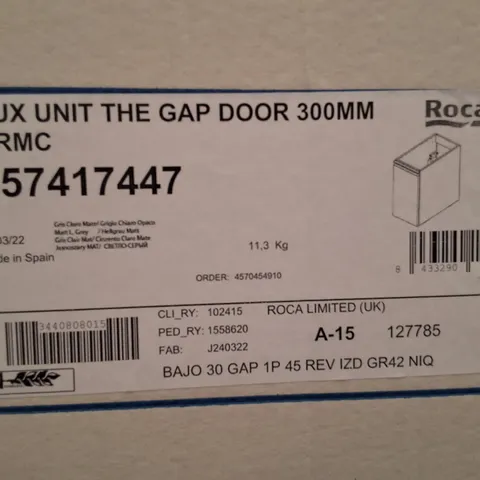 BRAND NEW BOXED ROCA AUX UNIT THE GAP DOOR 300MM