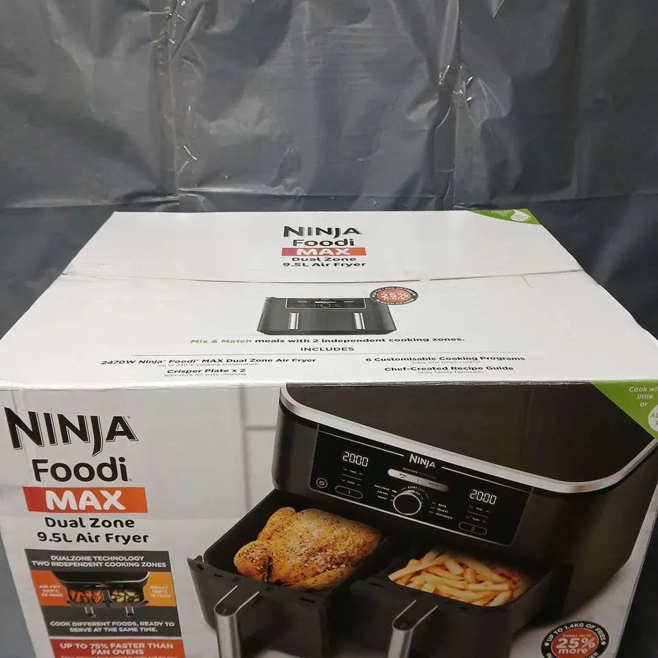 BOXED NINJA FOODI MAX DUAL ZONE 9.5L AIR FRYER