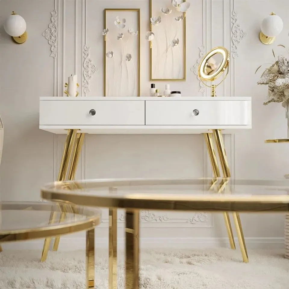 BOXED HUNTINGBURG 100CM CONSOLE TABLE (2 BOXES)