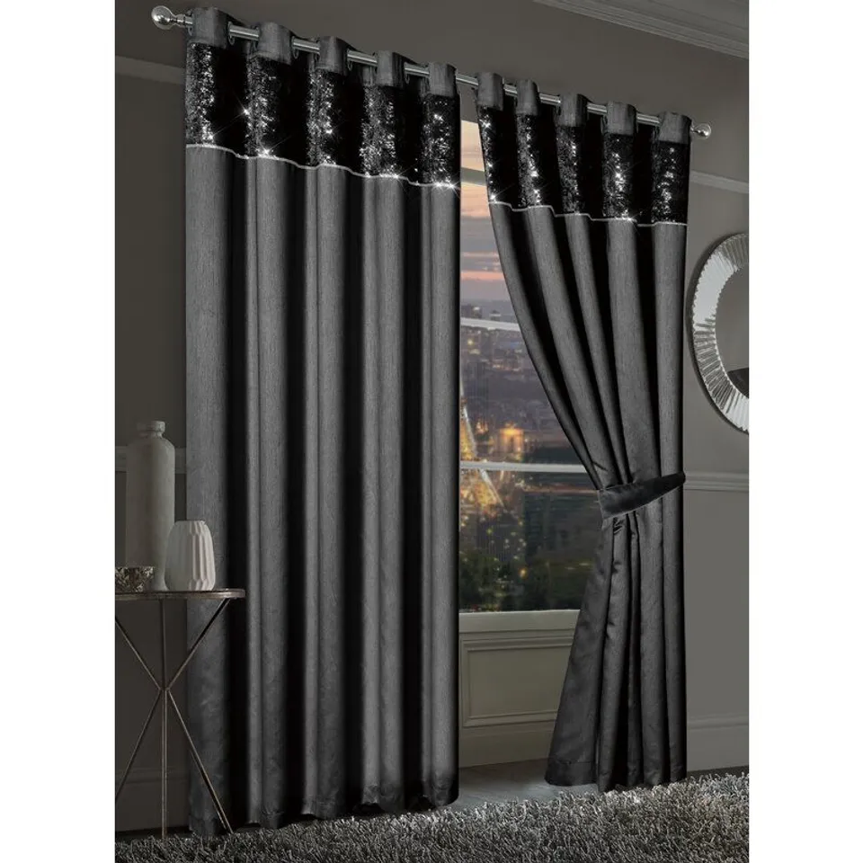 ROSEN SPARKLING EYELET BLACKOUT THERMAL CURTAINS