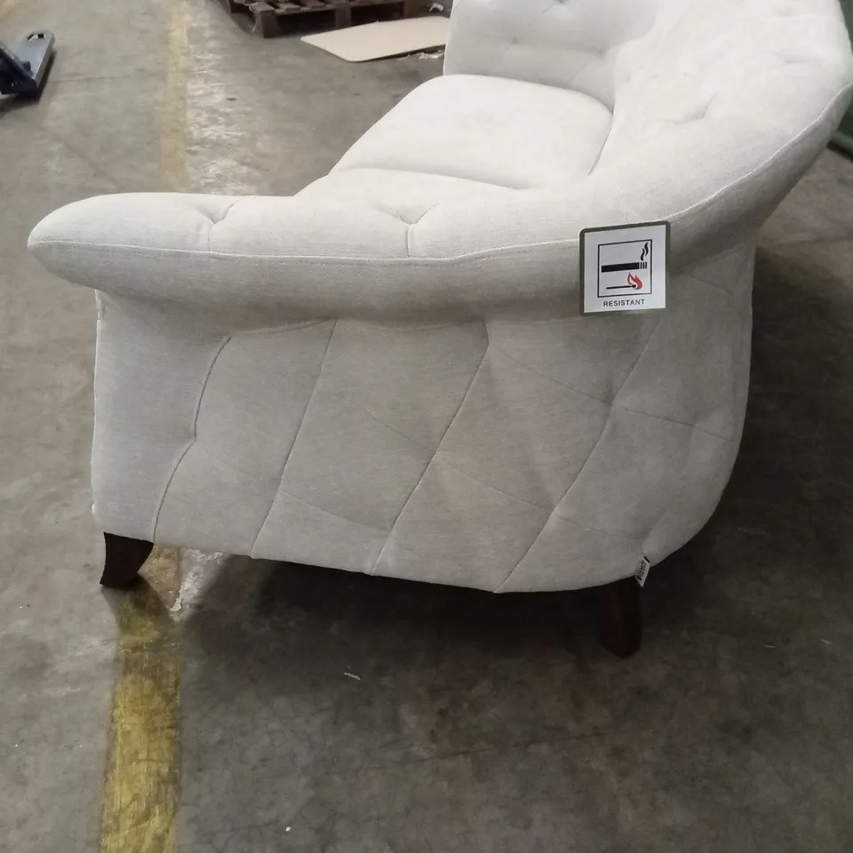 DANETTI LUXE IVORY CHENILLE 3 SEATER SOFA RRP £1999