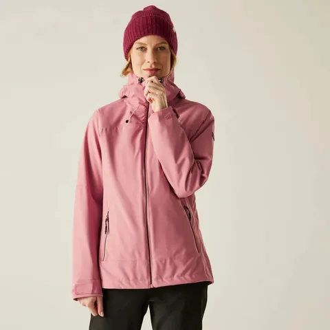 BRAND NEW REGATTA WOMEN'S WENTWOOD 3-IN-1 JACKET IN DUSTY ROSE - UK 26