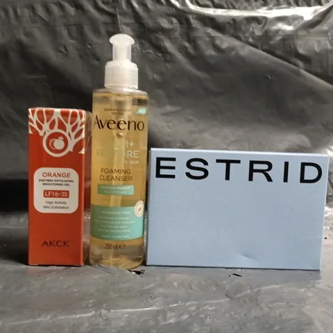 APPROXIMATELY 20 ASSORTED COSMETIC ITEMS TO INCLUDE ESTRID, AVEENO, AKCK, ETC - COLLECTION ONLY