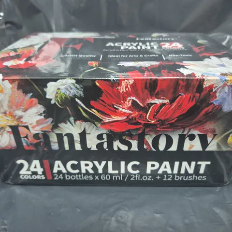 SEALED FANTASTORY ACRYLIC PAINT - 24 COLOURS