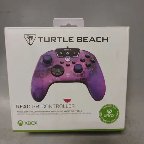 BOXED TURTLE BEACH REACT-R GAMING CONTROLLER - NEBULA