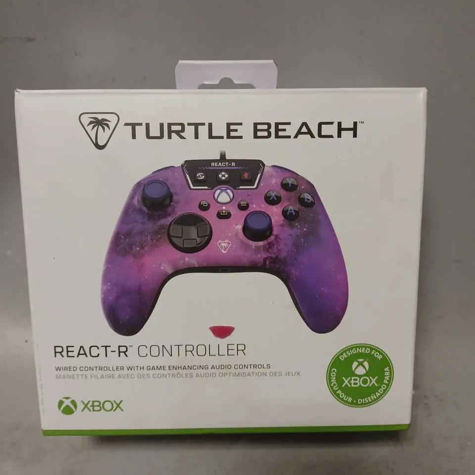 BOXED TURTLE BEACH REACT-R GAMING CONTROLLER - NEBULA