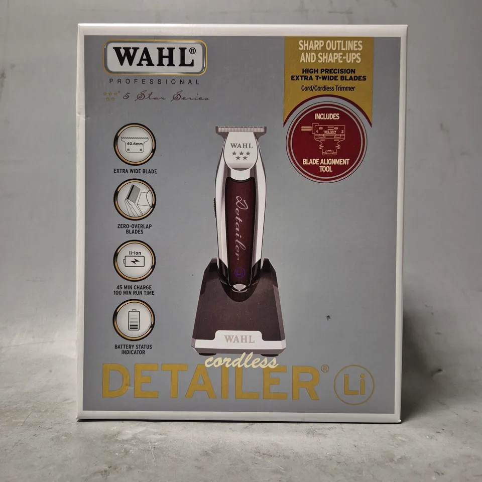 BOXED WAHL CORDLESS DETAILER TRIMMER 