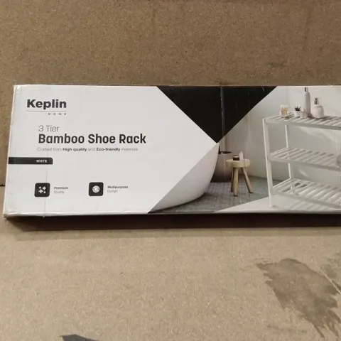 KEPLIN 3 TIER BAMBOO SHOE RACK 