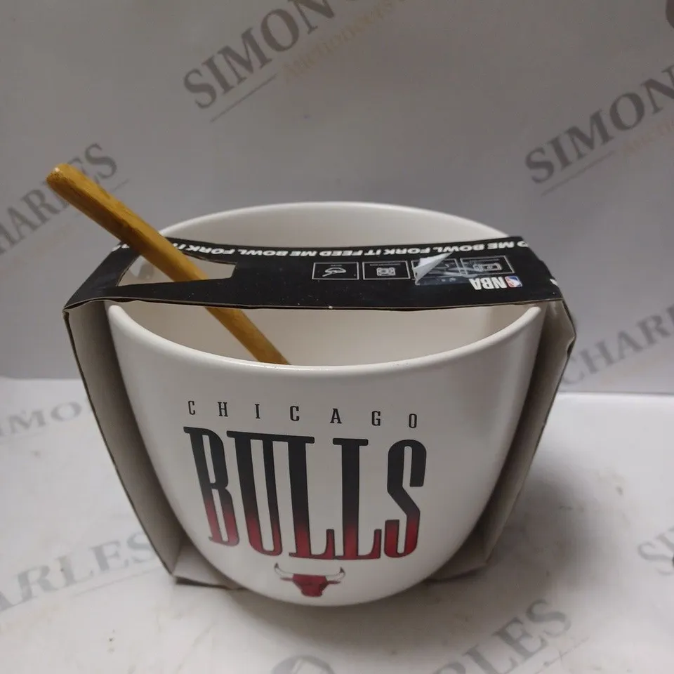TYPO FORK IT CHICAGO BULLS FEED ME BOWL