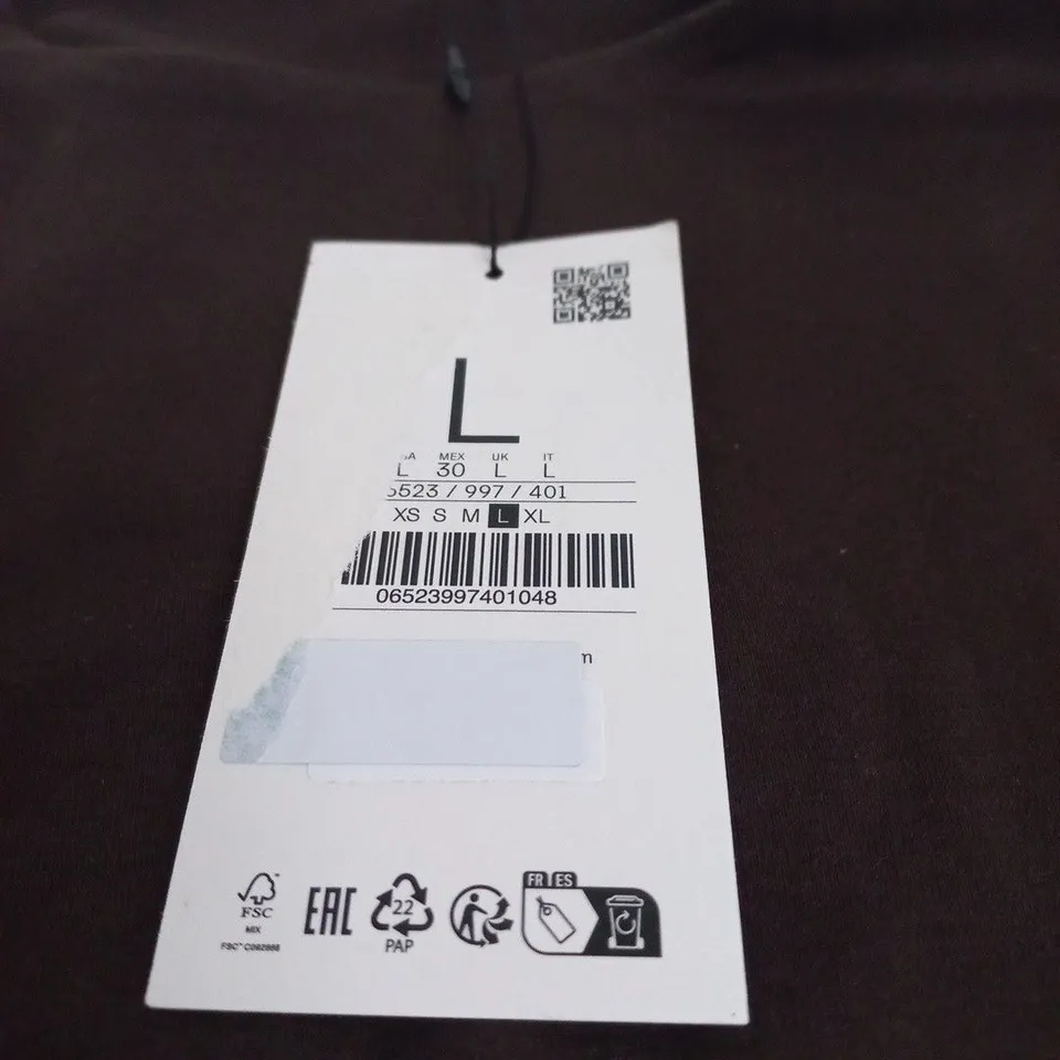 STRADIVARIUS BASICS LONG SLEEVE TOP - UK L