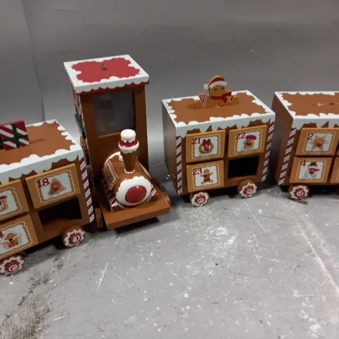 THREE KINGS GINGERBREAD TRAIN LIGHT UP ADVENT CALENDAR