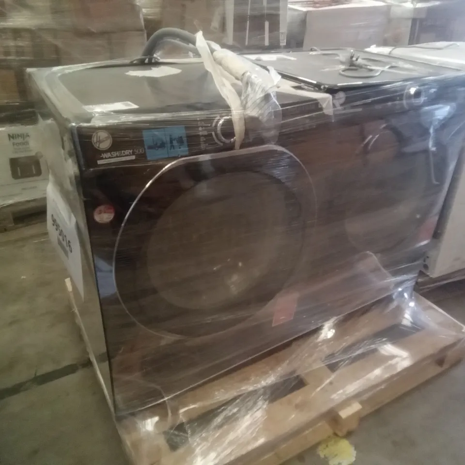 HOOVER H-WASH 500 HD4106AMBCB FREE STANDING WASHER AND HOOVER H-DRY 300 10KG CONDENSER TUMBLE DRYER BLACK