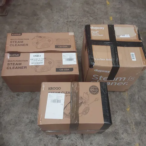 PALLET CONTAINING A LARGE QUANTITY OF ASSORTED ITEMS INCLUDING: ASSORTED STEAM CLEANERS ECT