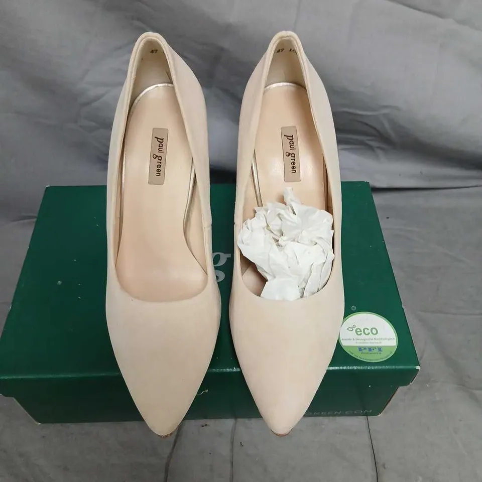 PAUL GREEN WOMEN’S BEIGE HIGH HEEL SHOES – UK 5