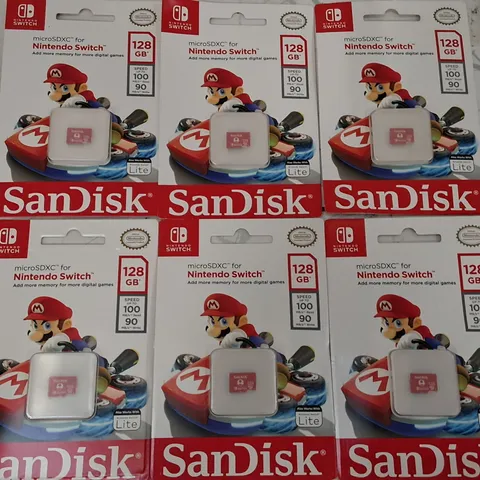 LOT OF 6 128GB SANDISK MICRO SXDC FOR NINTENDO SWITCH