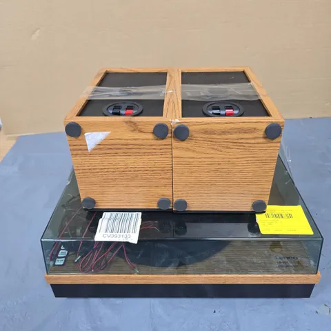 LENCO LS-300 TURNTABLE AND SPEAKER SET 
